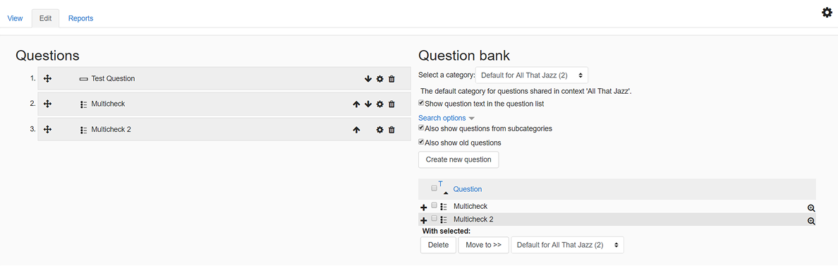 JazzQuiz plugin for Moodle
